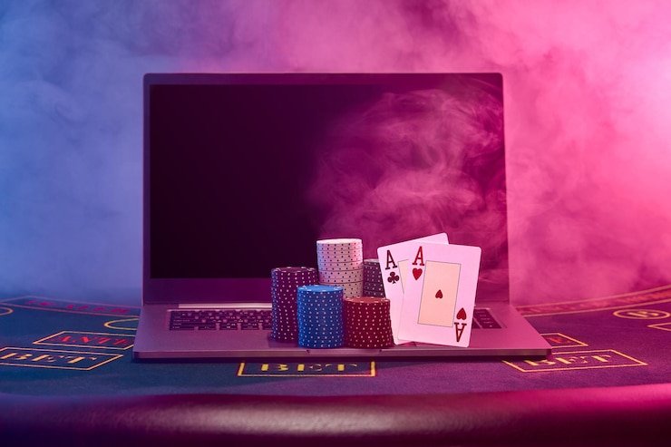 Antarmuka live casino amoy333 menunjukkan meja blackjack dengan dealer